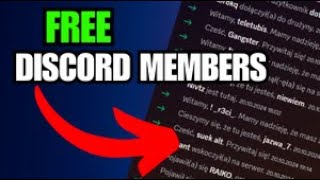 MEMBERS DISCORD BOT FOR FREE [upl. by Wedurn]