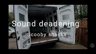 VAN CONVERSION  SOUND DEADENING  SCOOBY SHACKS [upl. by Nangatrad501]