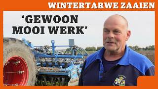 Wintertarwe zaaien met Lemken Solitair 23 met 6 m brede rotorkopeg [upl. by Hannad967]