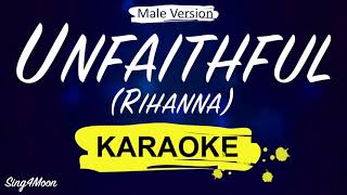 Rihanna  Unfaithful Karaoke Piano Male Version4 [upl. by Egin]