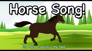 Five Horses  Horse Song for Kids Children and Toddlers  Nursery Rhyme Songs  Patty Shukla [upl. by Jaime925]