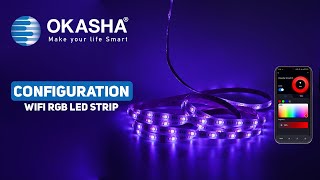 Configuration Of Okasha Smart 5M Wifi RGB LED Strip24V [upl. by Walworth]