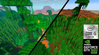 Minecraft 1080p I5 10400F  GTX 1660 Super All settings with SHADERS  Adred [upl. by Mark637]