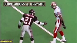 Deion Sanders vs Jerry Rice Summary  NFL Highlights HD [upl. by Blisse]