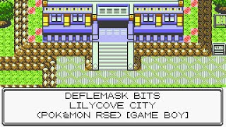 Lilycove City Pokémon Ruby Sapphire and Emerald 8bit Game Boy [upl. by Neelra]