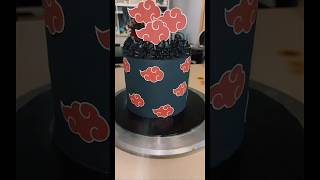 Akatsuki cloud cake akatsuki akatsukicake cakedecorating themecake akatsukigang [upl. by Lamok]