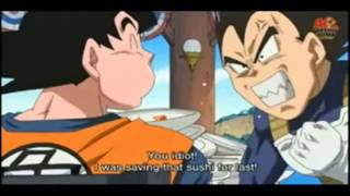 Dragon Ball Z Funny Goku And Vegita Sushi Fight HINDI Must Watch [upl. by Otsirc887]