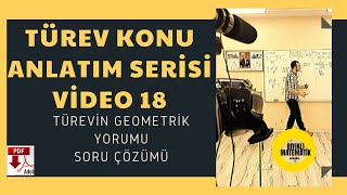 Türev Konu Anlatım Serisi Video 18 Türevin Geometrik Yorumu [upl. by Ahsirek963]