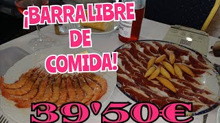 BARRA LIBRE de COMIDA en quotEL MIRADOR DE SUSOquot SUANCES CANTABRIA [upl. by Coshow]