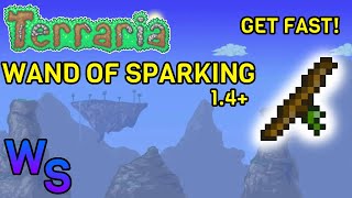 Terraria how to get Wand of Sparking on 1449 SEED 1 MINUTE [upl. by Yendahc]