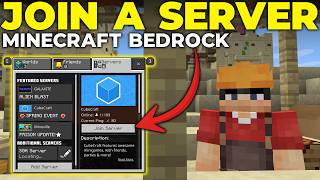 How To Join a Server in Minecraft Bedrock Edition [upl. by Yanttirb]