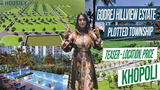 Godrej Khopoli Plots  Godrej Hillview Estate  Teaser  Location Price  Plots Near Imagica [upl. by Peirsen]