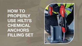 Hilti Filling Set with Chemical Anchors  Installation Guide [upl. by Finny]