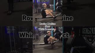 Rowing Machine Form…which is correct gymbeginner cardioworkout [upl. by Marcelo]