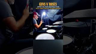 Incredible Band Mashup GUNS N ROSES drumcover milleniummps850 shorts 04 [upl. by Odlavso]