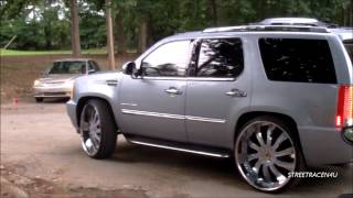 Escalade on color matched Forgiato Wheels [upl. by Einafit]