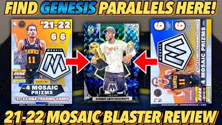 THE RARE GENESIS PARALLEL IS FOUND HERE 202122 Panini Mosaic Basketball Retail Blaster Box Review [upl. by Atirihs]