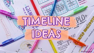 HOW TO MAKE A TIMELINE FOR SCHOOL PROJECT 🌜TIPS FOR BETTER NOTES🌛 AESTHETIC NOTE TAKING [upl. by Hceicjow]