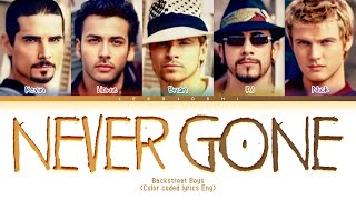 Backstreet Boys  Never Gone Color Coded Lyrics Eng [upl. by Harifaz]