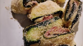 INVOLTINI DI ZUCCHINE food zucchine italy recipe shorts [upl. by Maisey]