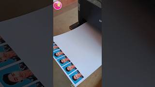 Passport size photo printing  how to print passport size photo in Epson printer [upl. by Shifrah108]