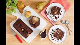 Recette cake chocolat poire avec Jardin BiO [upl. by Chrissy]