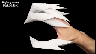 How to make dragon claws out of paper Origami dragon claws [upl. by Allemap]