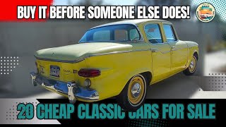 Very Cheap Buy it Before Someone Else Does 20 Classic cars for Sale [upl. by Einnalem972]