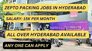 Zepto packing jobs in Hyderabad Packing jobs in Hyderabad Zepto jobs  Free jobs in Hyderabad [upl. by Sirrad]