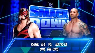 Full Match  Kane 2004 vs Batista  WWE2k24 [upl. by Emoraj]