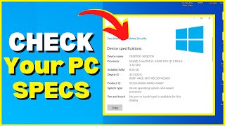 How To Check PCLAPTOP Specs On Windows 2023 [upl. by Calesta]