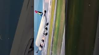 Plane landing shortsvideo Capcut [upl. by Aniehs]