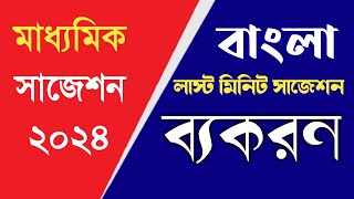 মাধ্যমিক বাংলা ব্যাকরণ সাজেশন ২০২৪  Madhyamik Bengali grammar suggestion 2024 [upl. by Freytag]