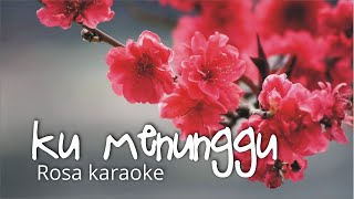 KU MENUNGGU ROSSA  KARAOKE [upl. by Laicram]