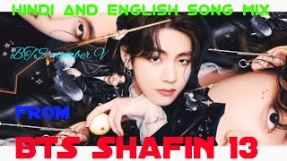 BTS 💖member V🔥Hindi and English song mix🥵 bts btsofficialbighit kpopsinger YouTube videoarmy [upl. by Arriaet]