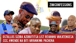 Ostallos Siziba Azobutitsa List ReVanhu Vakatengesa CCC Hwende Na Biti Vayanikwa Pachena [upl. by Aracot]