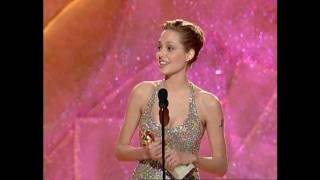 Angelina Jolie Wins Best Actress In A MiniSeries  Golden Globes 1999 [upl. by Aiksa]