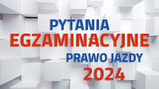 🎯Na chybił trafił 🎯Pytania egzaminacyjne na prawo jazdy 2024 🎯kat B [upl. by Adnamahs397]