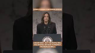 KAMALA HARRIS CONCESSION SPEECH NOVEMBER 06 2024 [upl. by Edijabab]