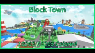 Roblox  Color Book  Block Town [upl. by Leuqer213]