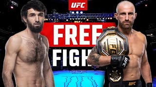 ALEXANDER VOLKANOVSKI vs ZABIT MAGOMEDSHARIPOV full fight free fight mma ufc [upl. by Assirual]