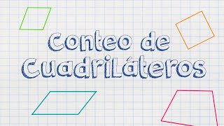 CONTEO DE CUADRILATEROS PARA NIÑOS DE PRIMARIA [upl. by Wj]