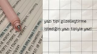 Güzel yazı yazma teknikleri  YAZI TİPİNİ GÜZELLEŞTİRME  FONT ÖNERİSİ notların inci gibi görünecek [upl. by Frangos]