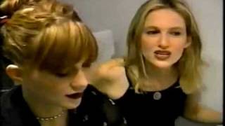 Veruca Salt 1997 interview part 1 Nina and Louise get a manicure [upl. by Aniri]