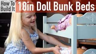 DIY 18in Doll Bunk Beds [upl. by Rafiq440]