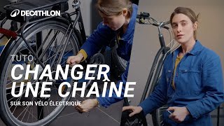 TUTO  Comment changer la chaîne d’un vélo électrique  🚲  Decathlon [upl. by Nakashima]