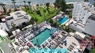 Nelia Beach Hotel  Ayia Napa Cyprus  Drone review [upl. by Mukund328]