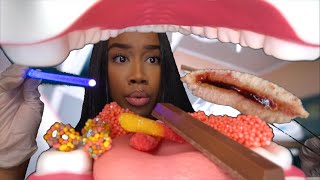 ASMR Dentist Cleans Your Teeth and Eats The Candy amp Your Lunch Out Of It 🦷🍫 ASMR Dentist Roleplay [upl. by Tratner]