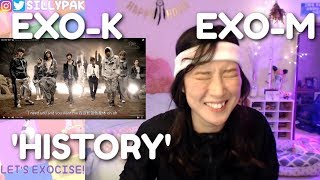 EXOK amp EXOM History MV Korean amp Chinese Ver REACTION  EXOCISE WITH ME Day 3 [upl. by Bowerman]