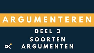 Argumenteren soorten argumenten 34 [upl. by Ihsar]